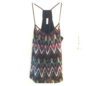 Multi-Color Zig-Zag cami