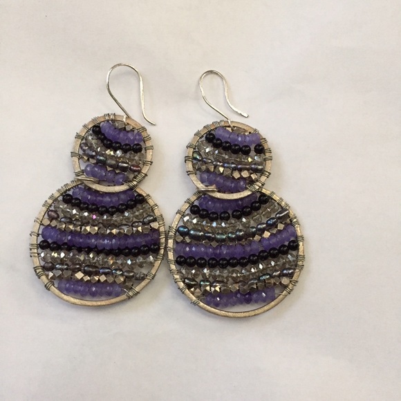 Earrings. One of a kind beaded.