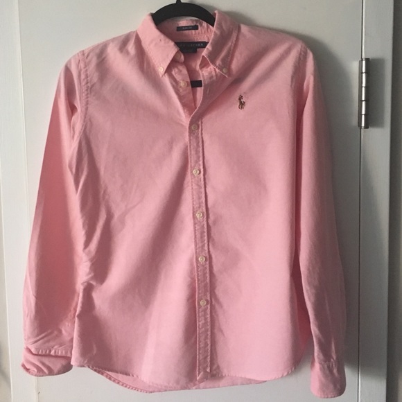 Ralph Lauren Tops - 100% Cotton Pink Ralph Lauren Button Down