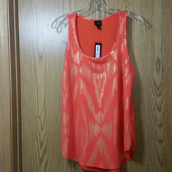 Worthington Tops - Gold & Orange Tank