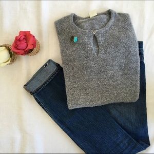J. Crew Grey Crewneck Sweater