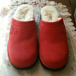 UGG Brick Red Suede Chunky Shoes