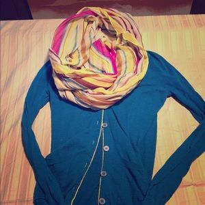 Teal steal! Fun sweater, great price!