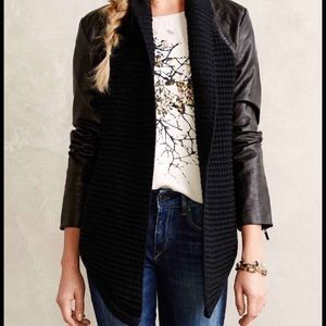 Beautiful Sweater/leather jacket