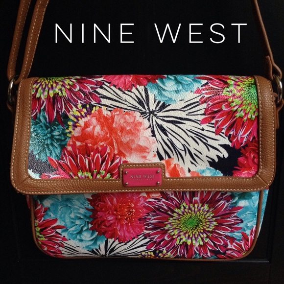 Nine West Handbags - NINE WEST Floral Shoulder / Crossbody Purse