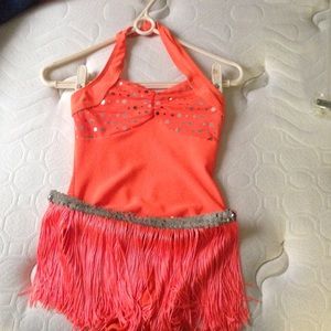Orange child dance costume