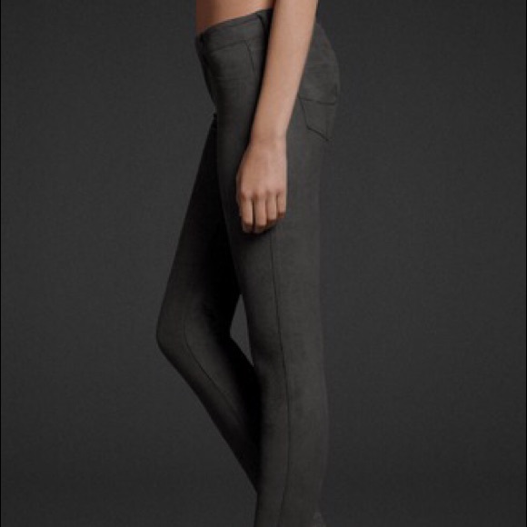 NWT Abercrombie & Fitch suede grey jeans.