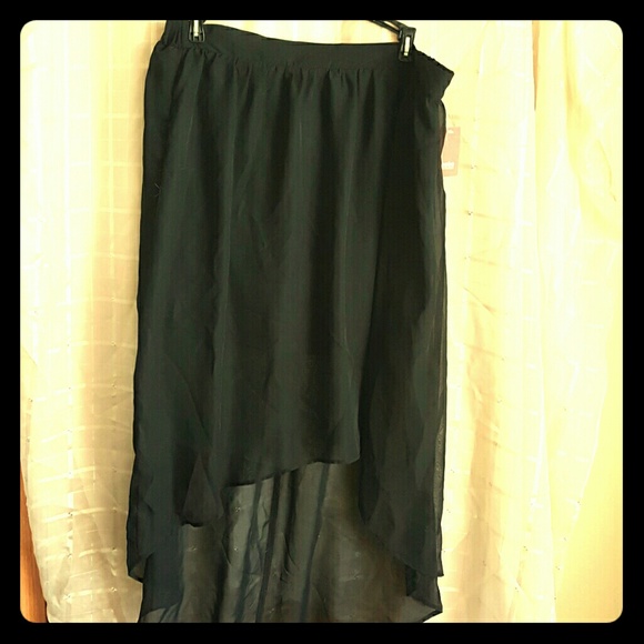 High low sheer skirt - Picture 1 of 3