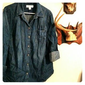 Button down denim shirt