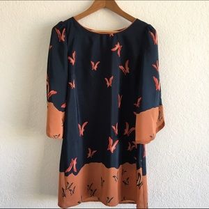 Forever 21 Print Three-Quarter Sleeve Dress/Tunic