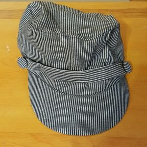 Striped Train Conductor Style Hat NWT SALE 3/19