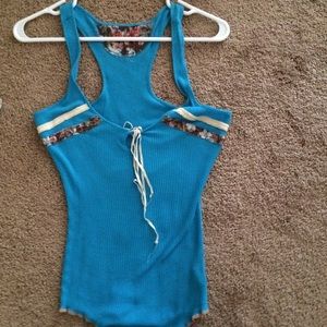 Free People Ribbed Cotton Tank