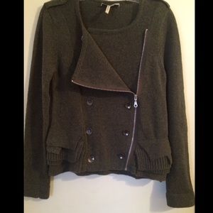 BCBGeneration Double Breasted Military Sweater
