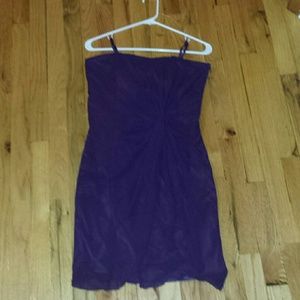 Club Monaco silk chiffon cinched waist dress