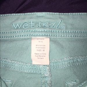 Teal Wet Seal Skinny Jeans