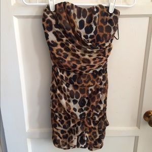 NEW Express Cheetah Print Cocktail Dress
