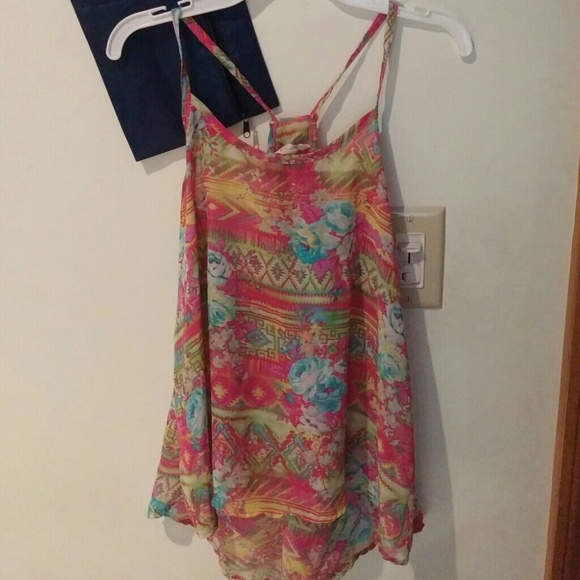 Multi color tank top