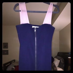 Navy blue front zipper ababa Dakota dress