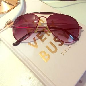 Pink aviator vans sunglasses