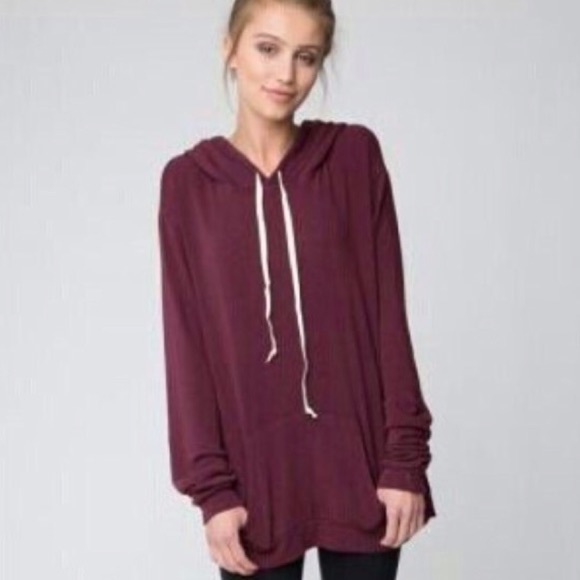 Brandy Melville maroon / burgundy hoodie