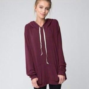 Brandy Melville maroon / burgundy hoodie