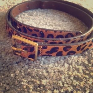 Cheetah Print Belt