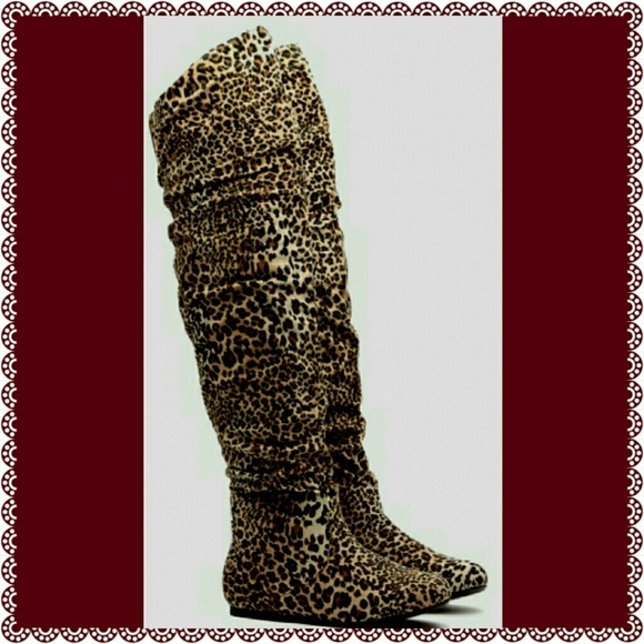 Cheetah long boots - Picture 1 of 2