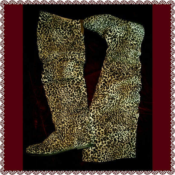 Amazon.com | Women Cheetah long boots