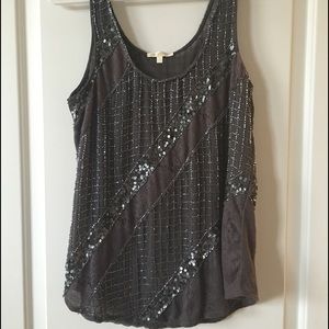 Anthropologie beaded tank