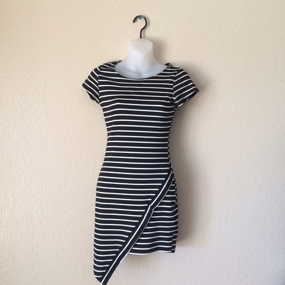 Windsor Asymmetrical Striped Dress