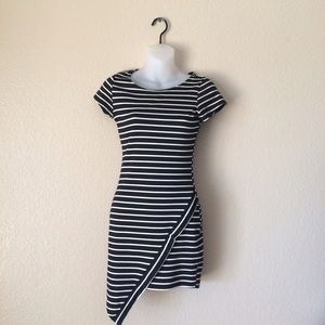 Windsor Asymmetrical Striped Dress