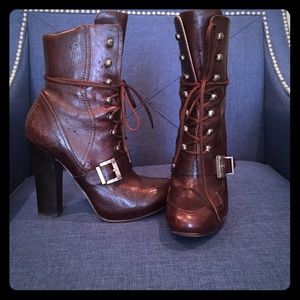 **Brown Galliano Boots** HOLD
