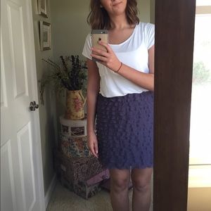 Purple Ruffled Skirt