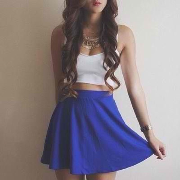 Royal blue NWOT skirt - Picture 2 of 3