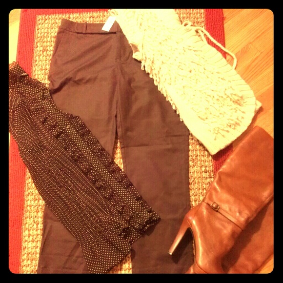 NWT Brown Banana Republic above the ankle pants - Picture 1 of 4