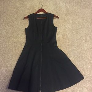 Theory black a line dress