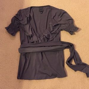 Grey top with Ruffles