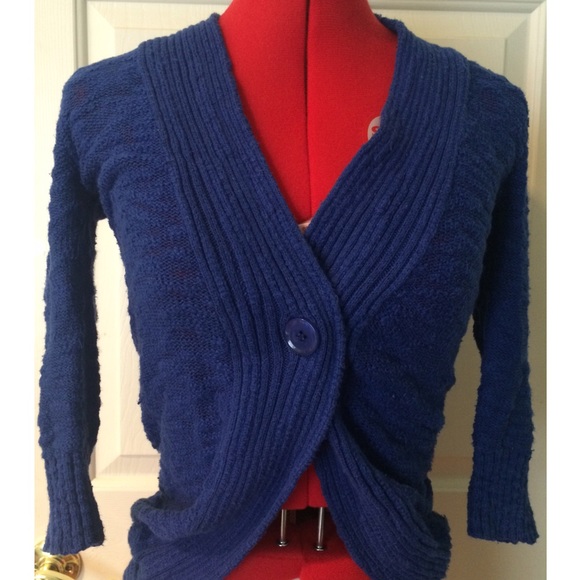 Frenchi Sweaters - DONATING 🎁 LAST CHANCE Royal blue cardigan