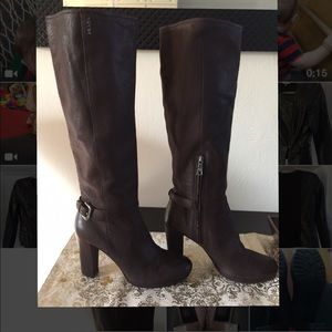 Beautiful Tall Brown Leather Prada Boots