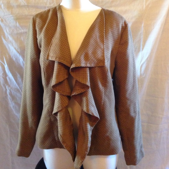 Lightweight cardigan with open waterfall lapels