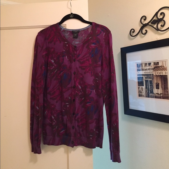 Ann Taylor Printed Cardigan