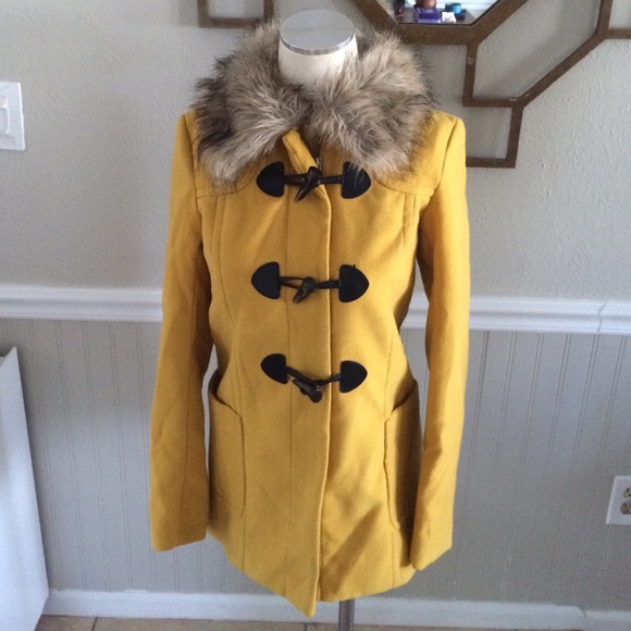 H&M Jackets & Blazers - Mustard toggle coat
