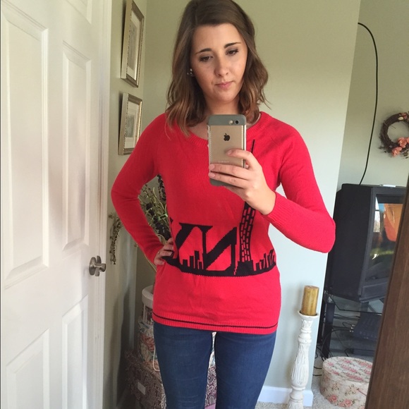 Red New York Sweater