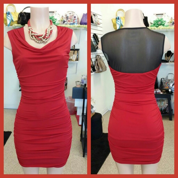 Red & Black Dress
