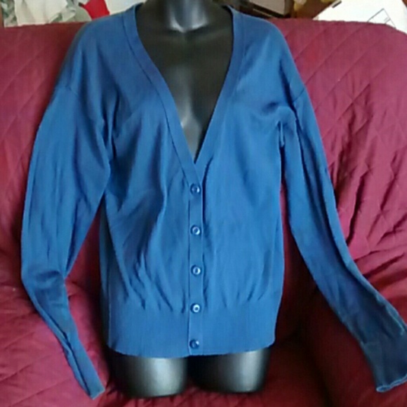 royal blue cardigan