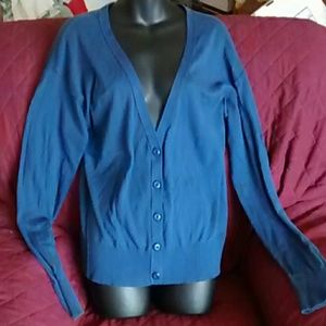 royal blue cardigan