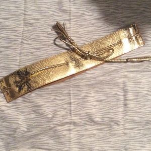 Gold plus size belt