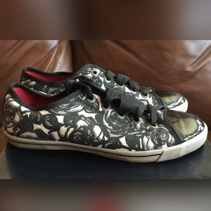 Brighton sketch lace up floral sneakers
