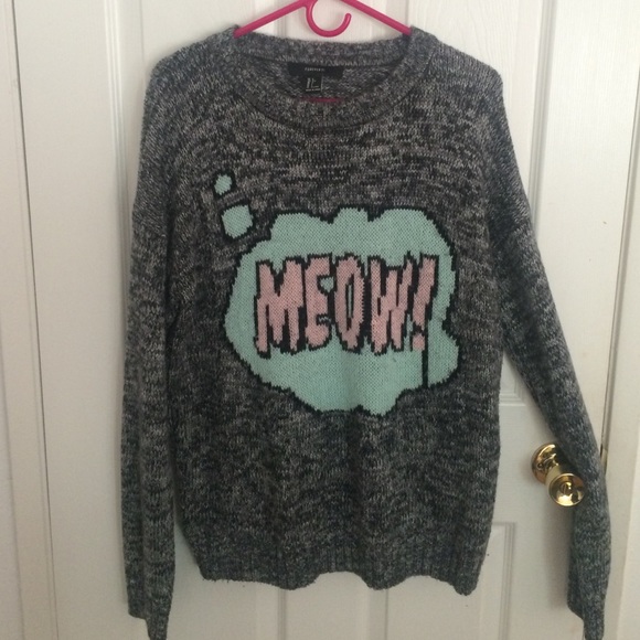 Meow💗😽- super soft f21 sweater only worn 2twice