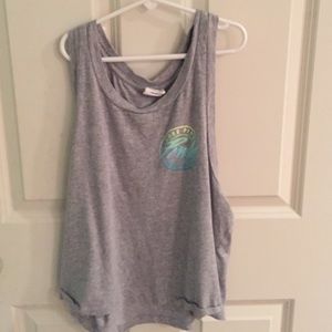 VS pink cropped muscle tank